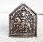 Vintage Silver Big Idol Goddess On Lion Maa Durga Collectable 52 42 Grams