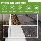 5 Inch Gutter Guard - Heavy Duty 100  Stainless Steel High-flow Leaf Screen For