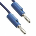 Lot Of 5x Pomona B-24-6 Banana Plug Patch Cord Stackable 24  Long 15a 5kv Blue