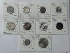  10  World Coin Silver Lot Canada Swiss Portugal Mexico France Germany Panama 