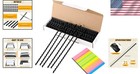 User-friendly 100 Pcs Plastic Binding Combs - 21-ring  Black  65 Sheet Capacity