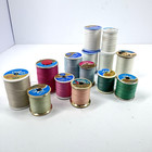 Vintage J p Coats Thread Lot Plastic Spools Sewing Multi Color
