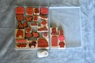 Stamping Set Lot Totally Tiffany Case Stampin Up Rubber Clear Stamps Scrapbook