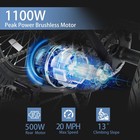 Narrak Fat Tire Folding Electric Trike Peak 1100w 624wh Removable Battery