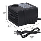 92gph Mini Submersible Pump Aquarium Fish Tank Fountain Water Hydroponic 110v 4w