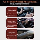 38cm 15  Car Steering Wheel Cover Mahogany Wood Grain Anti-slip Accessories