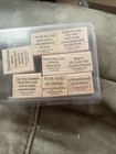 Stampin Up Elegant Inspirations Set Of 8 Rubber Wood Stamps