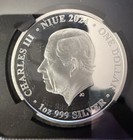 2024 Niue Mars From Phobos 1 Oz Silver Coin - Ngc Pf 70 Ucam -mintage Of Only 80