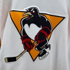 Ccm Wilkes-barre Scranton Penguins Ahl Jersey Mens Medium White Gold Hockey
