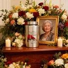 Large Cardinal Cremation Urns For Human Ashes  For Adult Female   Male