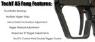 Techt Fang Trigger For Tippmann A5  older Style With No Mode Select Switch 