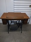 1921 Singer Treadle Sewing Machine Red Eye With Table 4 Drawer Model 66