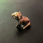 Brand New Mini Brass Pig Figurine Tiny Farm Animal Statue 1 5   