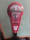 Vintage Red Duncan 60 Parking Meter And Key And Stand  Working