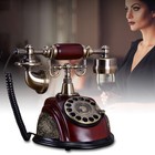 Vintage Handset Desk Telephone Ceramic Antique   Old Fashioned Rotary Dial Phone