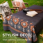 Merino Wool Blanket - Thick Washable 79x63 For Outdoor Camping  Couch