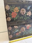 Vintage Black Lacquer Chinese Cabinet