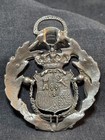 Vtg Kent Xiv Coat Of Arms Silver-tone Medallion Crest Kent England