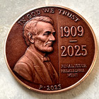 The Final Issue Cent 1909-2025 Philadelphia Penny Commemorative Coin Medal