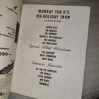 Vintage Murray The K Big Holiday Show Program Marvin Gaye Stones Supremes