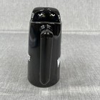 Vintage White Horse Scotch Whisky Pitcher Pub Jug Black Ceramic Advertising