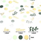 Sage Green Confetti  Wedding Table Decor  Bridal Shower Engagement