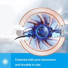 Cryo-pc Low-profile Copper Cpu Cooler Heatsink With Blue 90mm Fan For Amd Intel