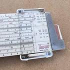 Vintage Keuffel   Esser K e Deci-lon 10 Slide Rule 68 1100   W  Leather Case
