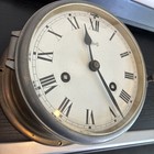 Vintage Brass Ships Bell Clock Schatz Wind Up Germany 6 Inch Dial 8 Day