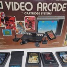 Sears Tele-games Video Arcade Atari 2600 Box W  10 Game Cartridges