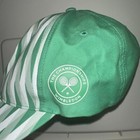Wimbledon The Championships Tennis Lightweight White   Green Adjustable Hat