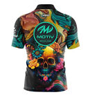  free Custom Name   Logo  Motiv Floral Skullscape Bowling Jersey - All Size