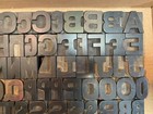 Bold Wood Printing Type  Letter Press Style  1 1 4  Tall - 100 Pieces