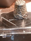 Sterling Sewing Thimble With Ornate Band