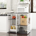 4tier Kitchen Baker s Rack Utility Microwave Oven Stand Storage Cart Workstation