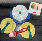 Fisher Price Fun With Food Wedding Birthday Cake Set 1998 73314 Works  Complete