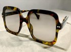 Oversize Exaggerated 70s Vintage Retro Sunglasses Large Big Square Leopard Frame
