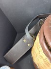 Vintage Wicker Trout  Fly Fishing Creel Carry Basket With Shoulder Strap
