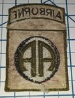 Vietnam War 82nd Airborne Subdued Paratrooper Us Army Usa Shoulder Patch Cloth