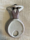 Vintage German Flapper Half Doll Powder Dish Trinket Art Deco Rare