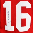 Joe Montana Autographed Pro Style Red Football Jersey  beckett 
