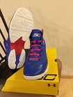 New Under Armour Curry 2 Providence Road - Royal Blue Red White