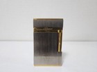 S t  Dupont Gas Lighter Silver gold Hairline Finish Line 2