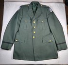 Vintage Us Army Green Officer Dress Uniform Set Jacket Pants Shirt Military Mens