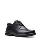 Clarks Mens Gessler Lace Black Leather Dress Casual casual  Shoes