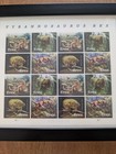 Usps New Tyrannosaurus Rex Pane Sheet 16 Forever Stamps T-rex Dinosaur Framed