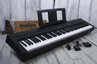 Yamaha P45 88 Key Weighted Action Digital Piano W Power Supply And Pedal Black