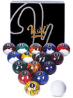 Billiard Balls Set Pool Table Balls Marble-swirl Style 16 Ball Set