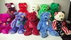 Ty Beanie Buddies  rare Mixed Lot Of  10  Different Beanie Buddies  mwts Bb-1