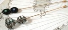 Collection Of 2 Vintage Czech Glass Hat Pins  t511 - Lampworked